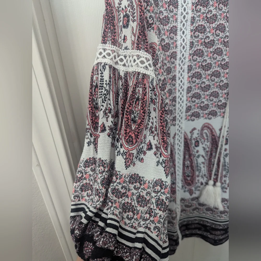 Bohemian Paisley Print 3X Top - Picture 6 of 7